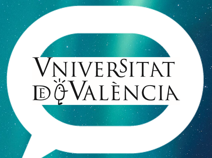 Logo de The Conversation i la Universitat de València.